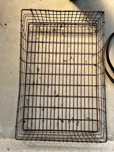 Large metal vintage - metal, basket