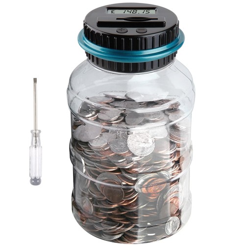 Digital coin bank counter - bank,,