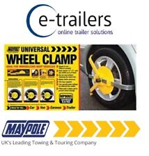 2 KEY GRADE B MAYPOLE WHEEL CLAMP - CAR TRAILER CARAVAN WHEELS 13-17" - MP9065