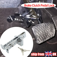 Car Lock Brake Clutch Pedal Lock Stainless Adjustable Security Anti-Theft 8 Hole
