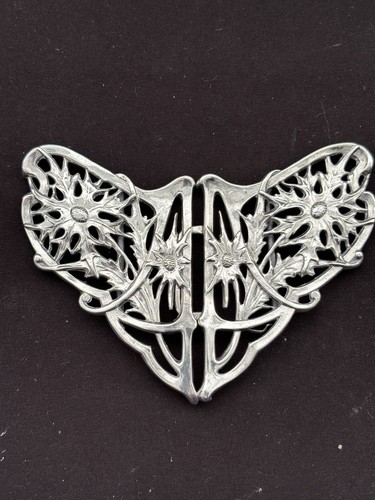 Art nouveau solid - solid, silver