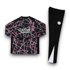 PSG Paris Black Pink 25/26 Jordan Adult Half-Zip Training Tracksuit Sizes S-XXL