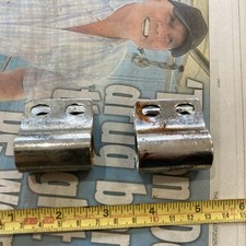 Pair Of Desmo Vintage Car Badge Brackets