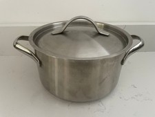 Fissler 4L 20cm Stock Pot & Lid 18/10 Stainless Steel Induction Germany EUC Pan