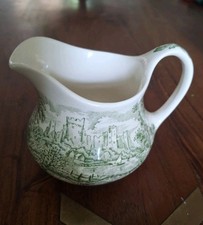 Castle English Ironstone Tablwear Ltd Green White Small Jug