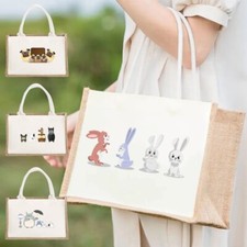 Jute Tote Bags with Prints