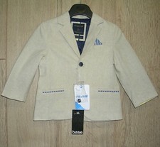 Mayoral New with Tags Boys Beige Linen Blazer Jacket Coat Age 12 Months 80cm