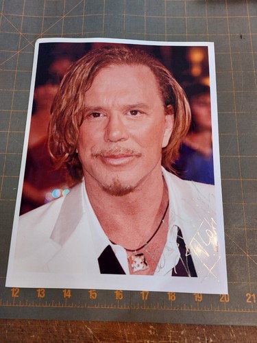 Mickey rourke autographed - rourke,