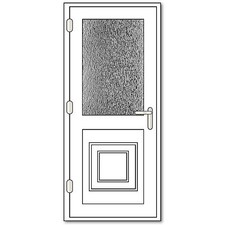 White uPVC Single Door