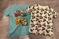 Age 9 Boys Mario Kart Next T-Shirts X2 
