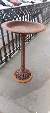 Victorian Dsgn Iron Round Free Standing Garden  Bath Wild Bird Collect In Person