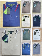 Men's Hugo Boss Short Sleeve Regular Fit Polo Shirt  strip on caller