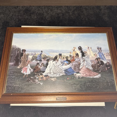 Vintage print oil painting