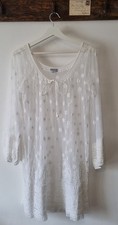 Juliet Dunn White Sheer Beach