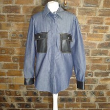 ZARA DENIM LOOK SHIRT WITH