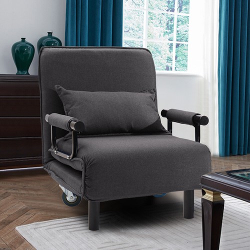 Single folding sofa - bed, w/