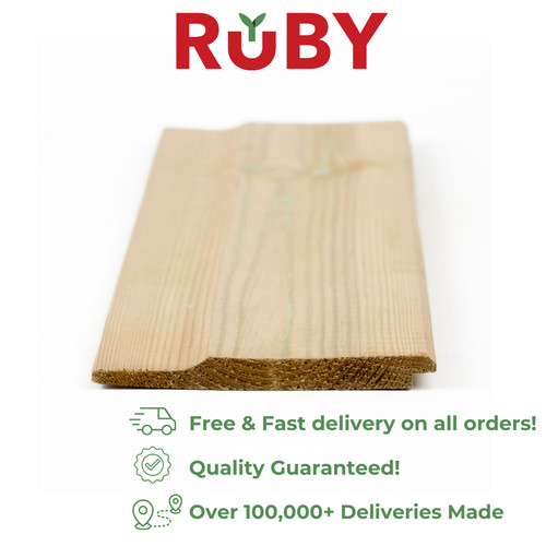 Treated shiplap cladding board - treated,
