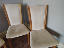 Skovby upholstered back dining