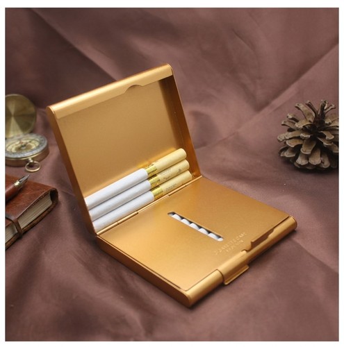 Aluminium cigarette case - cigarette,