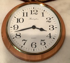 Attractive Wood Framed Wall Clock With Quartz  Movement  By Buckingham. 