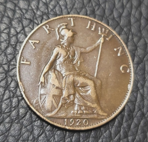 1920 great britain farthing - great,