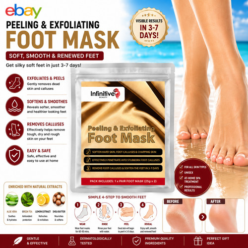 Exfoliating peel foot mask - exfoliating,