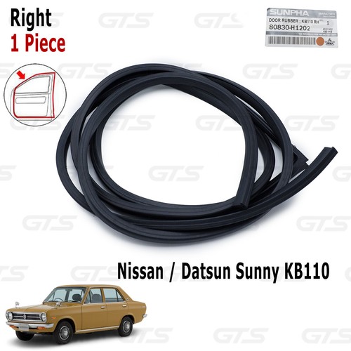 Right weatherstrip door rubber - door,