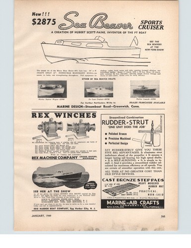 1949 paper sea beaver - ad,