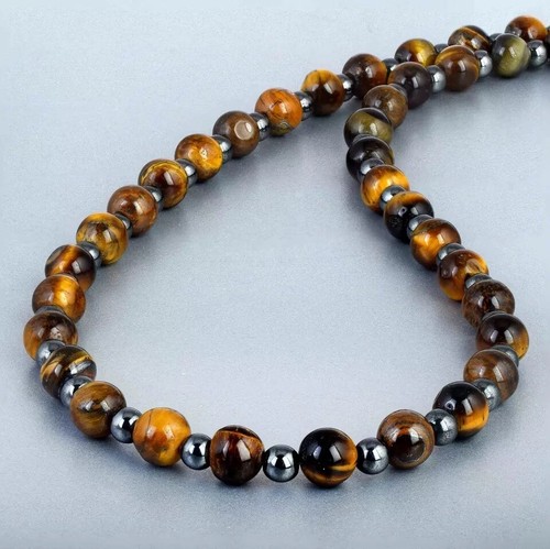 Natural 8mm tiger eye 6mm - tiger,