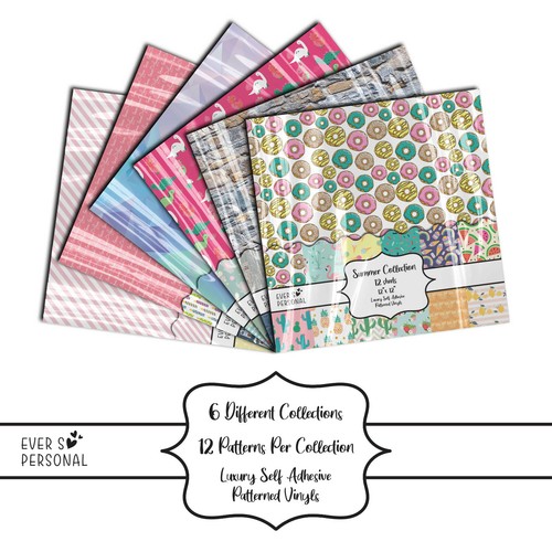 Self adhesive patterned - adhesive, vinyl