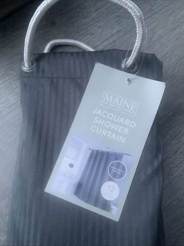 Grey shower curtain - shower,
