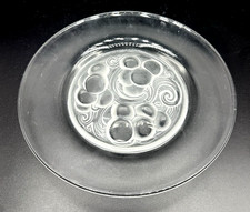 Lalique France Signed MARIENTHAL Plate 6.75" Crystal Art Glass