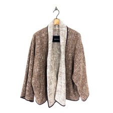 Kiton Brown Wool Alpaca Brooch