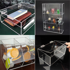 8Pcs Clear Plastic Hinges