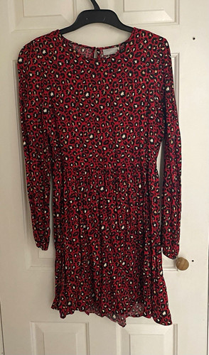 Matalan girls 13y red black - matalan, red/black