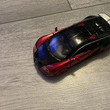 Double Horses 1:32 Bugatti Model Car Toy Red Widebody Sounds 