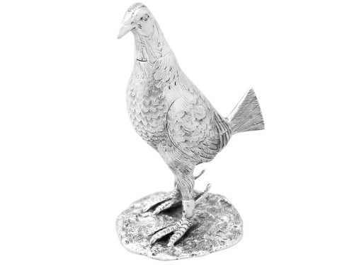Sterling silver game bird - 'game, bird'