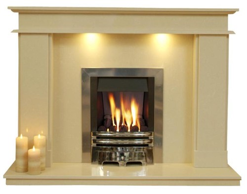 Marble fireplace hampton - marble,