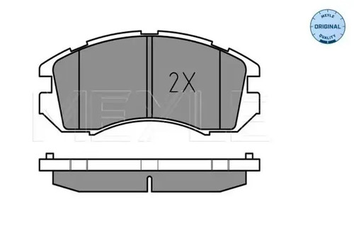 Brake pads front axle - pads, 025