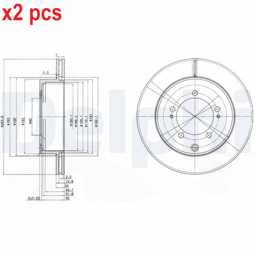 Pcs sides fits - x2,