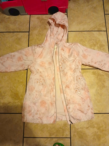 Next girls pink floral hooded - pink,