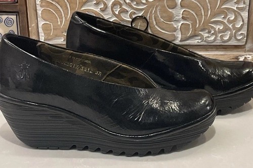 Fly london black - black, leather