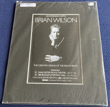 **HAND SIGNED** MOUNTED BRIAN WILSON FLYER FROM UK TOUR