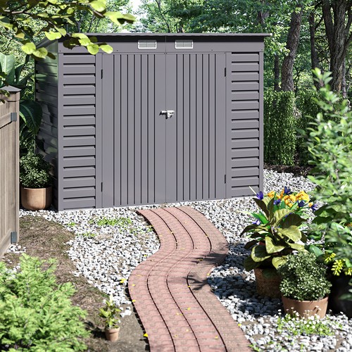 8x4ft outdoor storage shed - outdoor,