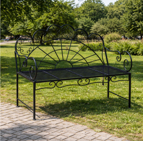 Metal garden loveseat outdoor - garden,