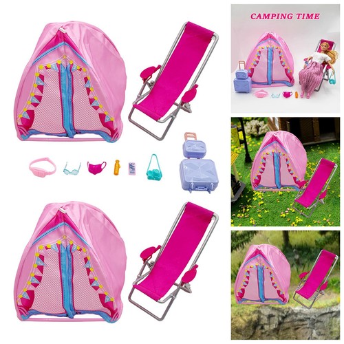 Doll camping tent playset - camping,