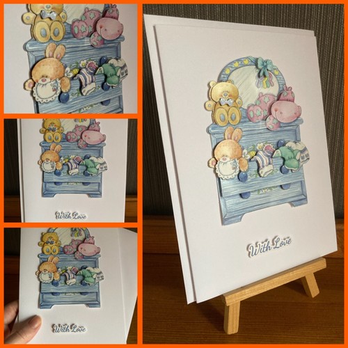 Handmade decoupage card - handmade,