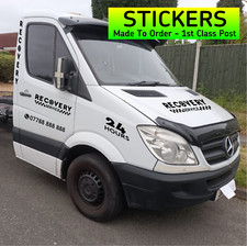 MERCEDES SPRINTER RECOVERY TRUCK STICKERS GRAPHICS DECALS STRIPES 24/7 LETTERING