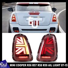 Pair LED Rear Lights For Mini R56 R57 R58 R59 Cooper S Tail Brake Lamp 2007–2013