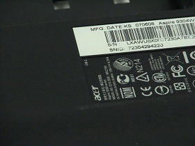 Acer aspire 9300 lower - aspire,